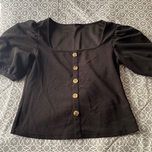 Shein Plus Button Down Top